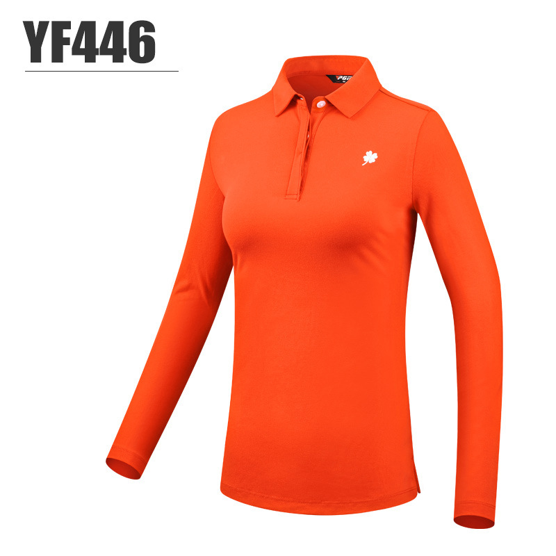 Áo dài tay golf nữ thu đông cổ bẻ YF446 màu sắc đa dạng trẻ trung