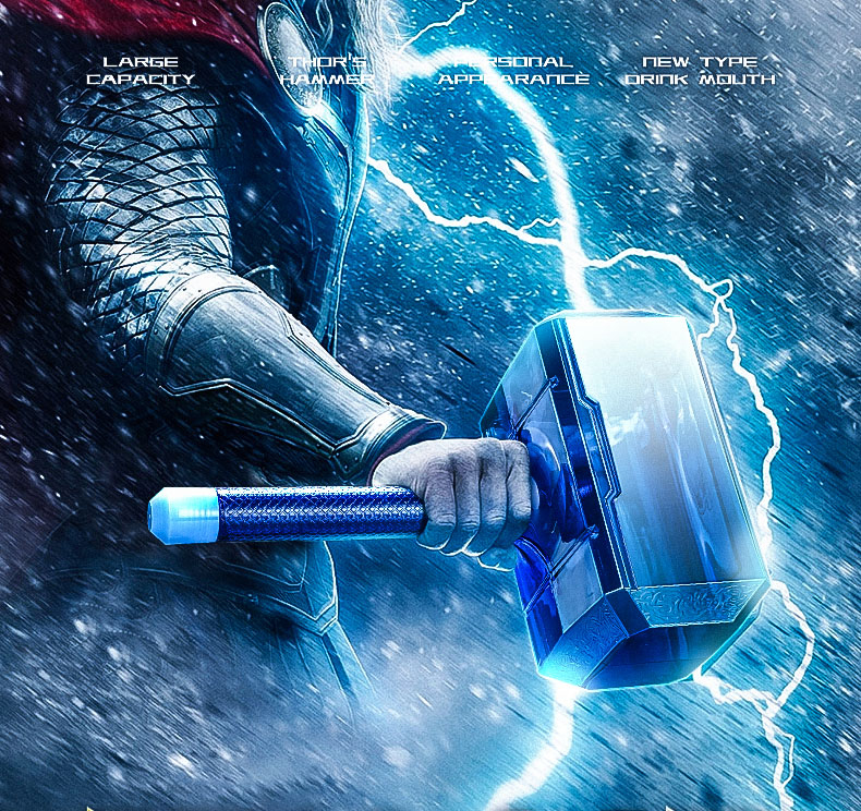 Bình đựng nước cấp hình búa thần Thor
